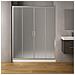 Porta Doccia Scorrevole Slide4 Per Box Nicchia Quattro Ante Cristallo Stampato *** Misure : 142-148 X H190 Cm Stampato - Foto miniatura 2