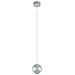 Lampada A Sospensione Moderna A Led, Cromata, Bianco Caldo 3000k 320lm - Foto miniatura 2