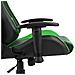 Sedia da Gaming Girevole Verde in PVC - Foto miniatura 4