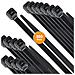 Fascette Pacchetto 250 300 Millimetri X 48 Millimetri Heavy Duty Autobloccante Nylon Fascette Per Home Office Garage E Workshop - Nero - Foto miniatura 1