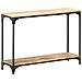Tavolo Consolle 110x30x75 cm in Legno Massello di Mango - Foto miniatura 9