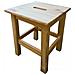 9679005 Sgabello Legno Mod. Big-quadro - Foto miniatura 1