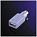 Rotronic PS / 2 to USB, USB A, PS / 2, Maschio / femmina, Viola, Plastica - Foto miniatura 1