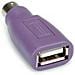 Rotronic PS / 2 to USB, USB A, PS / 2, Maschio / femmina, Viola, Plastica - Foto miniatura 2