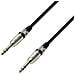 K3 BVV 0600 6m 6.35mm TRS 6.35mm TS Nero, Argento cavo audio - Foto miniatura 1