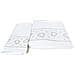 Set Asciugamano Copiola Salvietta Bagno In Spugna 100% Cotone Mod Amore Bianco - Foto miniatura 1