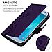 Custodia Compatibile Con Samsung Galaxy J5 2017 In Lilla Scuro Fiore - Coperchio Protettivo In Design Floreale Con Chiusura Magnetica, Funzione Stand E Slot Per Carte - Foto miniatura 5