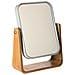 Specchio Cosmetico Bamboo, 16 X 22 Cm, Colore Bianco - Foto miniatura 1