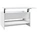 Tavolino Da Salotto Bianco 80x50x40 Cm In Legno Multistrato - Foto miniatura 2