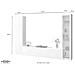 Parete Attrezzata Girolamo, Set Salotto Porta Tv A 3 Ante, Mobile Soggiorno Multiuso Con Vetrina E Luce Led, 100% Made In Italy, Cm 260x30h180, Bianco Lucido - Foto miniatura 3