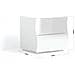 Comodino Edoardo, Tavolino Da Notte Con 2 Cassetti, Mobiletto Per Camera Da Letto, 100% Made In Italy, Cm 50x40h41, Bianco Lucido - Foto miniatura 3