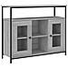 Credenza Grigio Sonoma 100x35x80 Cm In Legno Multistrato - Foto miniatura 2