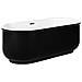 Vasca Da Bagno Freestanding Pinel 170 X 80 Cm Nero - Foto miniatura 5