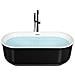 Vasca Da Bagno Freestanding Pinel 170 X 80 Cm Nero - Foto miniatura 8