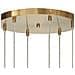 Lampadario Tooma Vetro Ottone - Foto miniatura 4