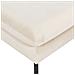 Pouf Velluto Beige Chiaro 70 X 70 Cm Vinterbro - Foto miniatura 4