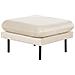 Pouf Velluto Beige Chiaro 70 X 70 Cm Vinterbro - Foto miniatura 6