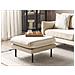 Pouf Velluto Beige Chiaro 70 X 70 Cm Vinterbro - Foto miniatura 1