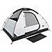 Tenda Campeggio A Cupola 2 Persone Bianca Tessuto Impermeabile - Foto miniatura 2