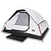 Tenda Campeggio A Cupola 2 Persone Bianca Tessuto Impermeabile - Foto miniatura 1