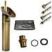Rubinetto Miscelatore Vintage Bagno Canna Alta Becco Cascata Ottone T2020 - Foto miniatura 4