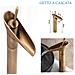 Rubinetto Miscelatore Vintage Bagno Canna Alta Becco Cascata Ottone T2020 - Foto miniatura 1