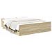 Giroletto Cassetti Rovere Sonoma 150x200 Cm Legno Multistrato - Foto miniatura 2