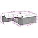 Set Divani Da Giardino 11 Pz Con Cuscini Beige In Polyrattan - Foto miniatura 3