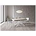 Tavolo allungabile 80x160/244 cm Karida Cashmere gambe bianche - Foto miniatura 2