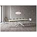 Tavolo allungabile 80x160/244 cm Karida Cashmere gambe bianche - Foto miniatura 3