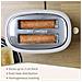Ta1166wht Nordic Tostapane A Fessura Larga A 2 Fette, 6 Livelli Di Tostatura, Pinze 870w Bianco - Foto miniatura 2