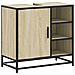 Mobile Lavabo Da Bagno Rovere Sonoma 65x33x60 Cm In Truciolato - Foto miniatura 2