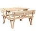 Tavolo da Picnic per 4 Bambini con Ombrellone Legno di Abete - Foto miniatura 8