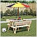 Tavolo da Picnic per 4 Bambini con Ombrellone Legno di Abete - Foto miniatura 2
