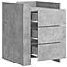 Lusso Casadino -  Comodino Grigio Cemento 45x50x65 Cm In Legno Multistrato - Foto miniatura 7