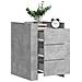 Lusso Casadino -  Comodino Grigio Cemento 45x50x65 Cm In Legno Multistrato - Foto miniatura 8