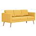 Divano A 3 Posti In Tessuto Giallo - Foto miniatura 7