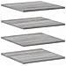 Lusso Casadino -  Mensole Parete 4pz Grigio Sonoma 40x40x1,5cm Legno Multistrato - Foto miniatura 1