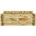 Fioriera Giardino Letto Vegetale In Legno Di Pino 120x120x40cm - Foto miniatura 1