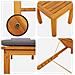 Set di lettini prendisole 2 pz con tavolo e cuscini in legno massello di acacia - Foto miniatura 8