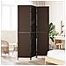 Divisore per stanze  3 pannelli pieghevoli marrone 146x180 cm in polirattan - Foto miniatura 3