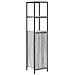 Set di mobili per il bagno con porta 2 pcs Grigio sonoma e Nero - Foto miniatura 6