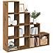 Libreria a 4 Ripiani Rovere 131,5x29x131,5 cm in Truciolato - Foto miniatura 2
