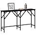 Tavolo consolle Rovere nero 140 x 29 x 75 cm Legno multistrato - Foto miniatura 3