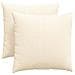 Cuscini da Divano 2 pcs Crema 45 x 45 cm Tessuto in Cords - Foto miniatura 1