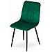 Sedia JEWA - Design ergonomico in velluto verde scuro x 1 - Foto miniatura 5