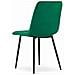 Sedia JEWA - Design ergonomico in velluto verde scuro x 1 - Foto miniatura 4