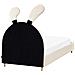 Letto Per Bambini Coniglio Velluto Lallias 90 X 200 Cm Beige - Foto miniatura 5