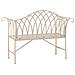 Sgabello In Ferro Battuto Bianco 110x50x88h - Foto miniatura 6