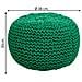 Puf In Cotone Intrecciato Verde 38x38x30h - Foto miniatura 5